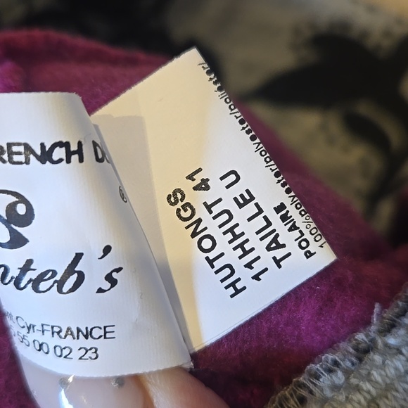 French Design Collection Ganteb's Multi-Colored Unique Fleece Beanie - Picture 10 of 10